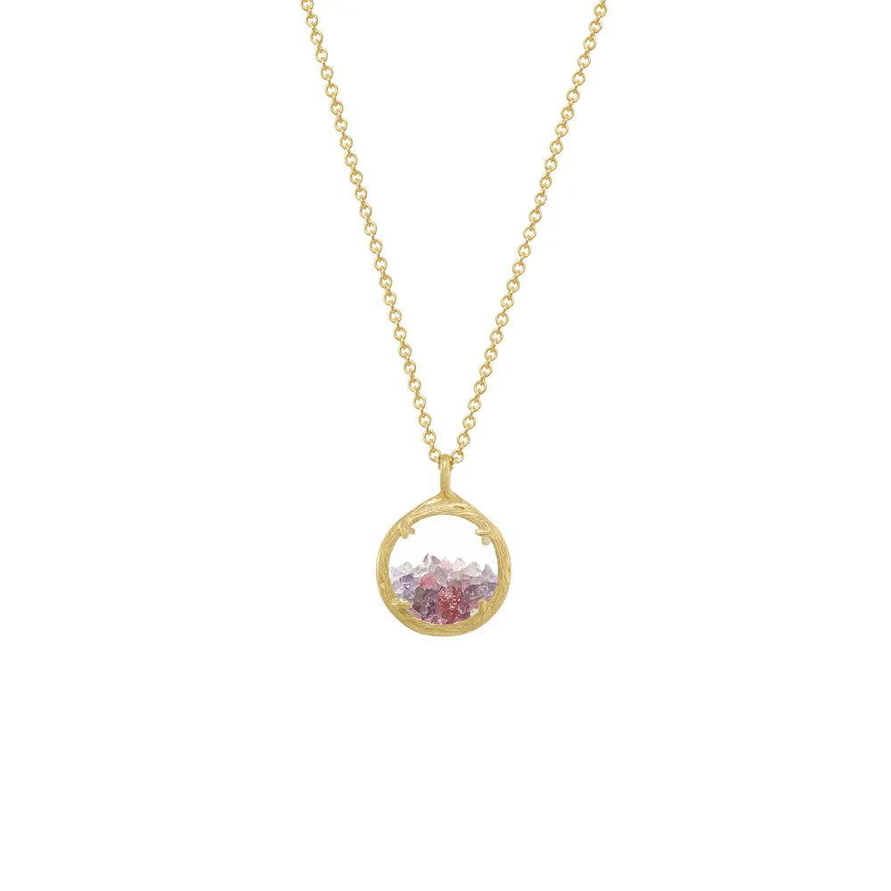 Mini Custom Birthstone Shaker Necklace