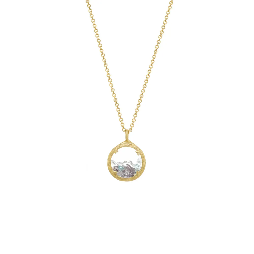 Mini Custom Birthstone Shaker Necklace