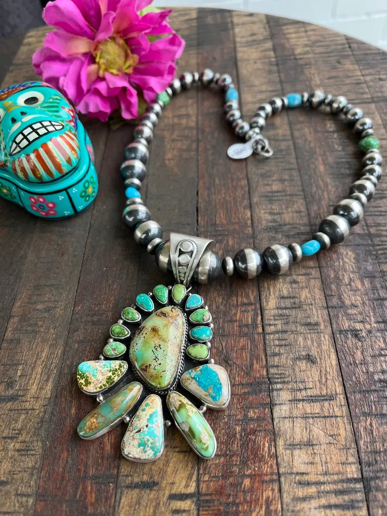 Mixed Mines Pendant Necklace Set