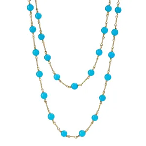 Mogul Sleeping Beauty Turquoise Bead Necklace