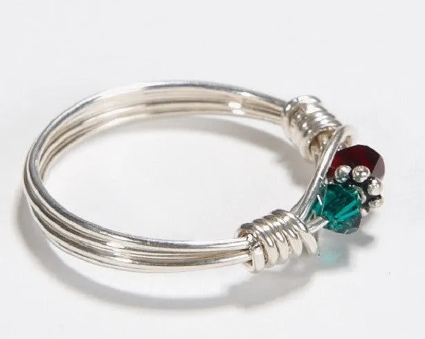 Mother's Ring 2 Birthstones