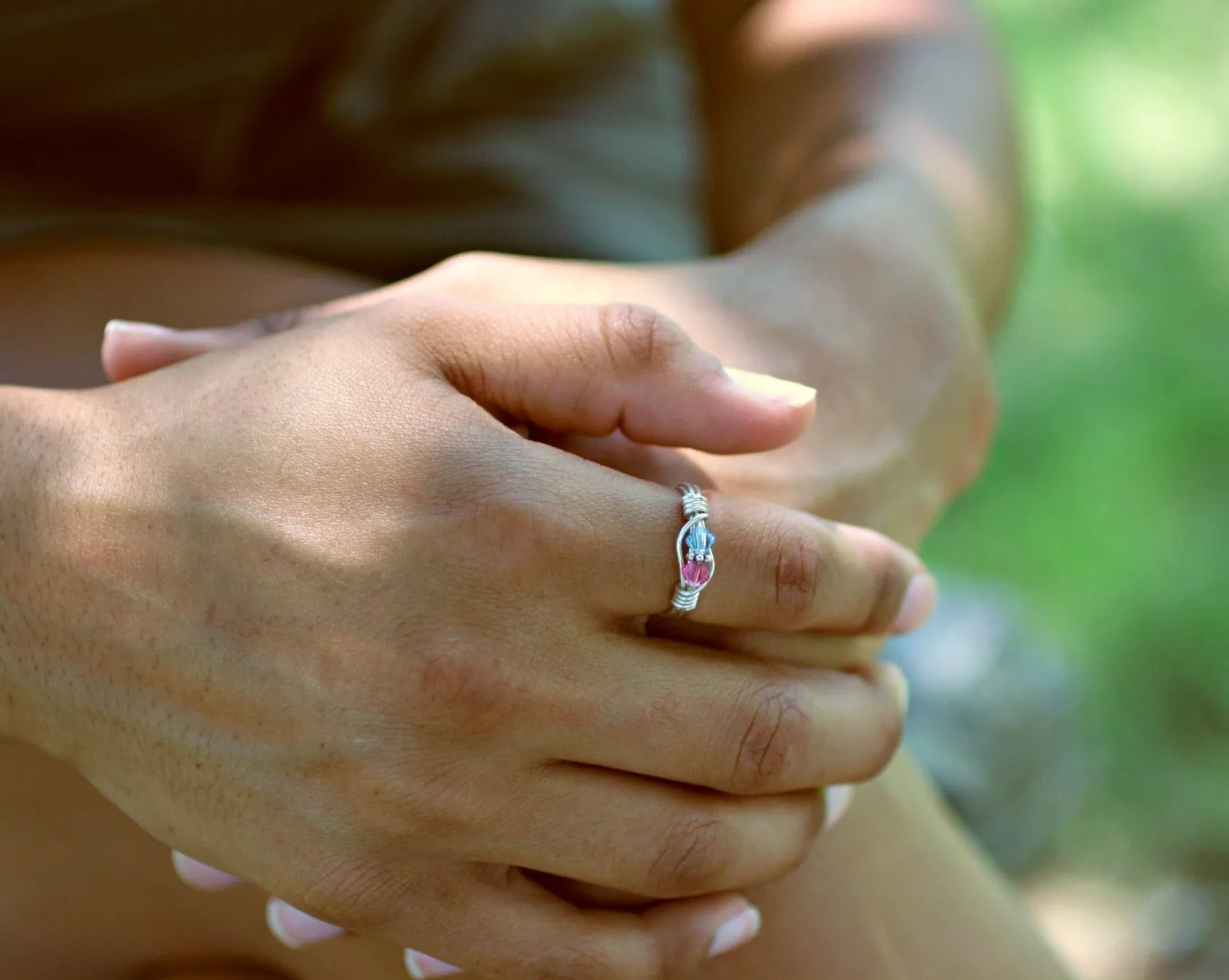 Mother's Ring 2 Birthstones