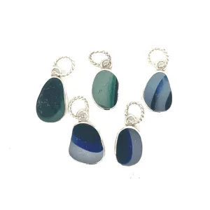 Multi Colored Sea Glass Mini Pendant