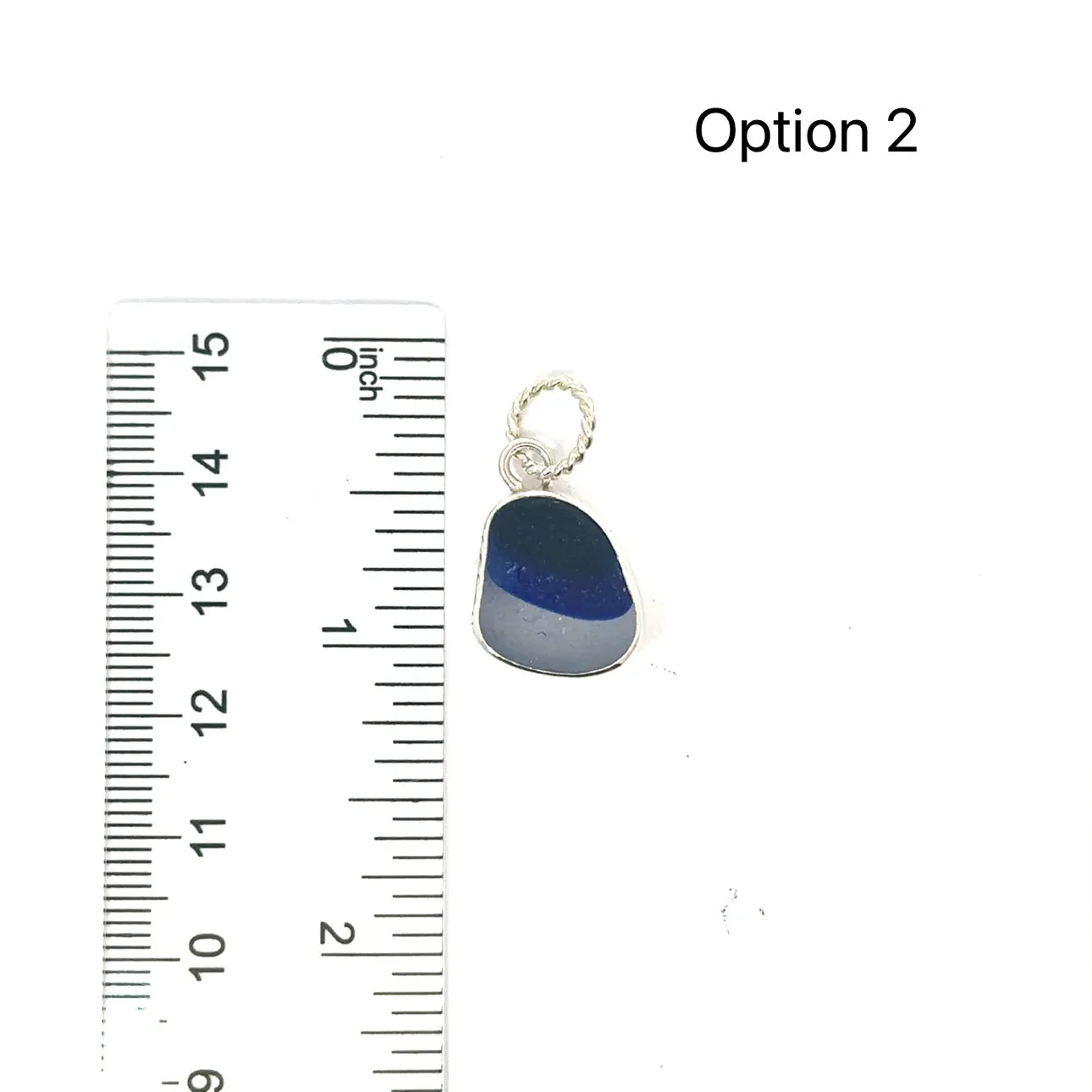 Multi Colored Sea Glass Mini Pendant