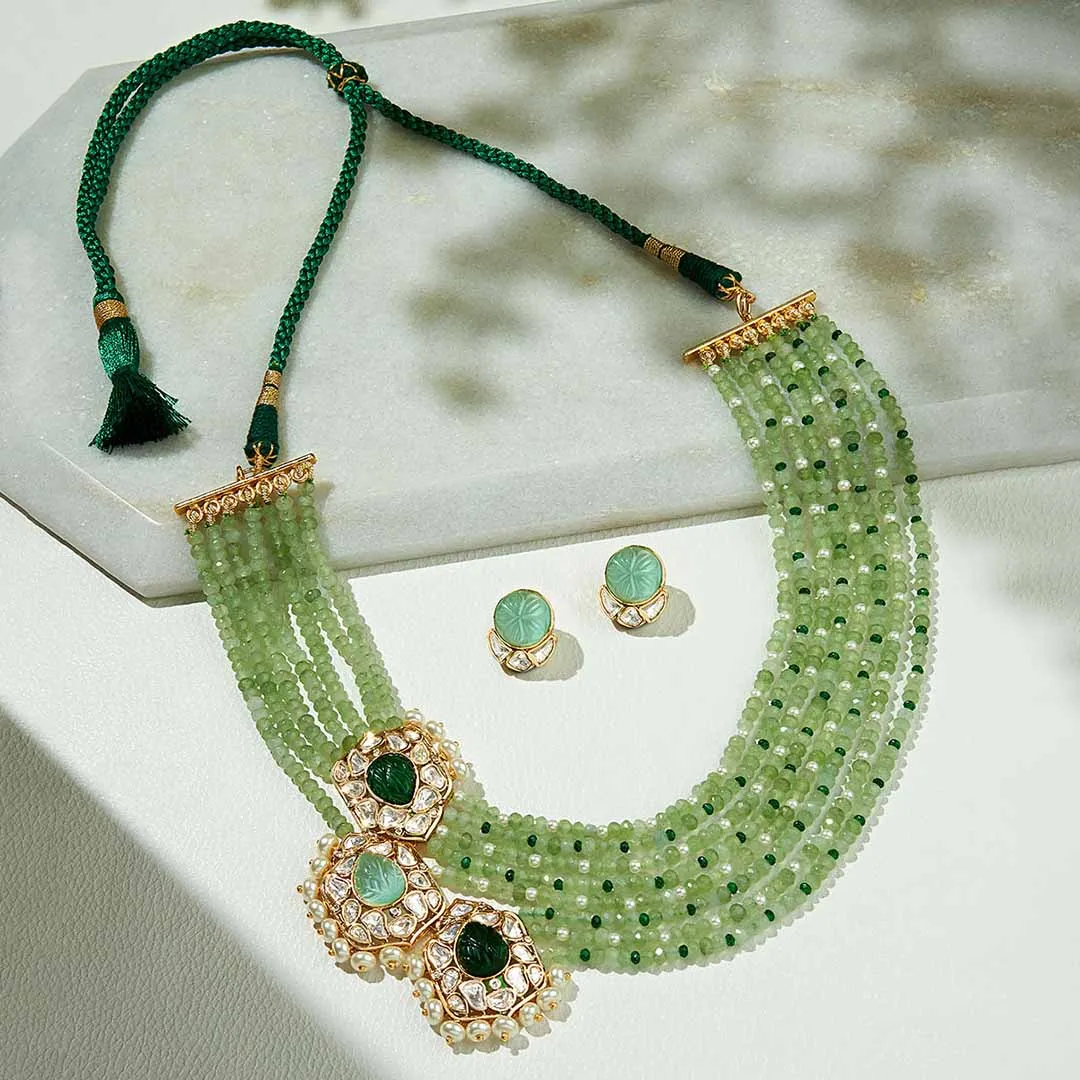 Multi Colour Layered Necklace Set - MRJBR23NS 19