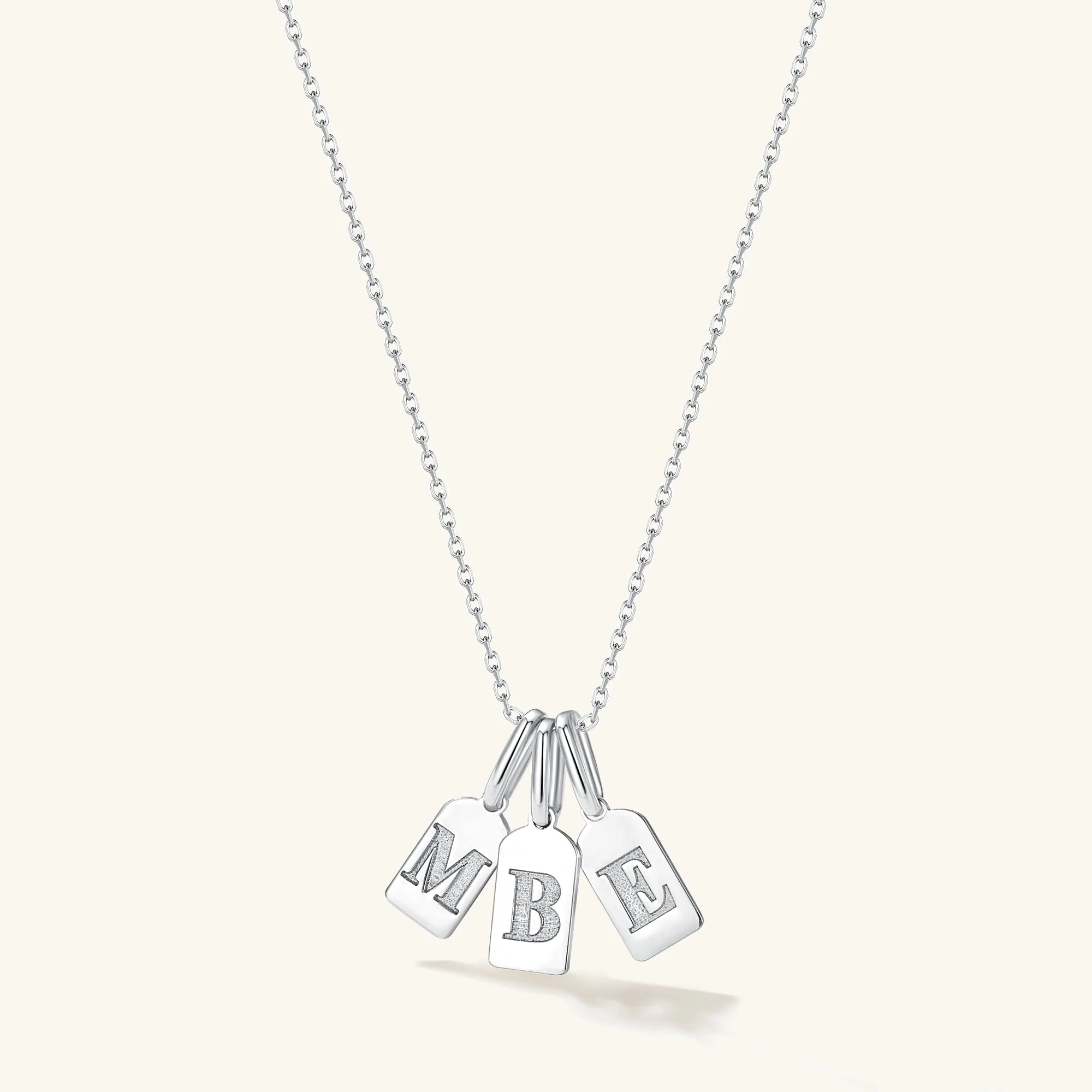 Multi Initial Tag Necklace