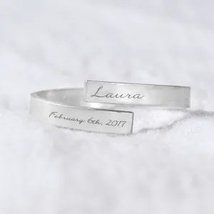 Name And Date Wrap Ring