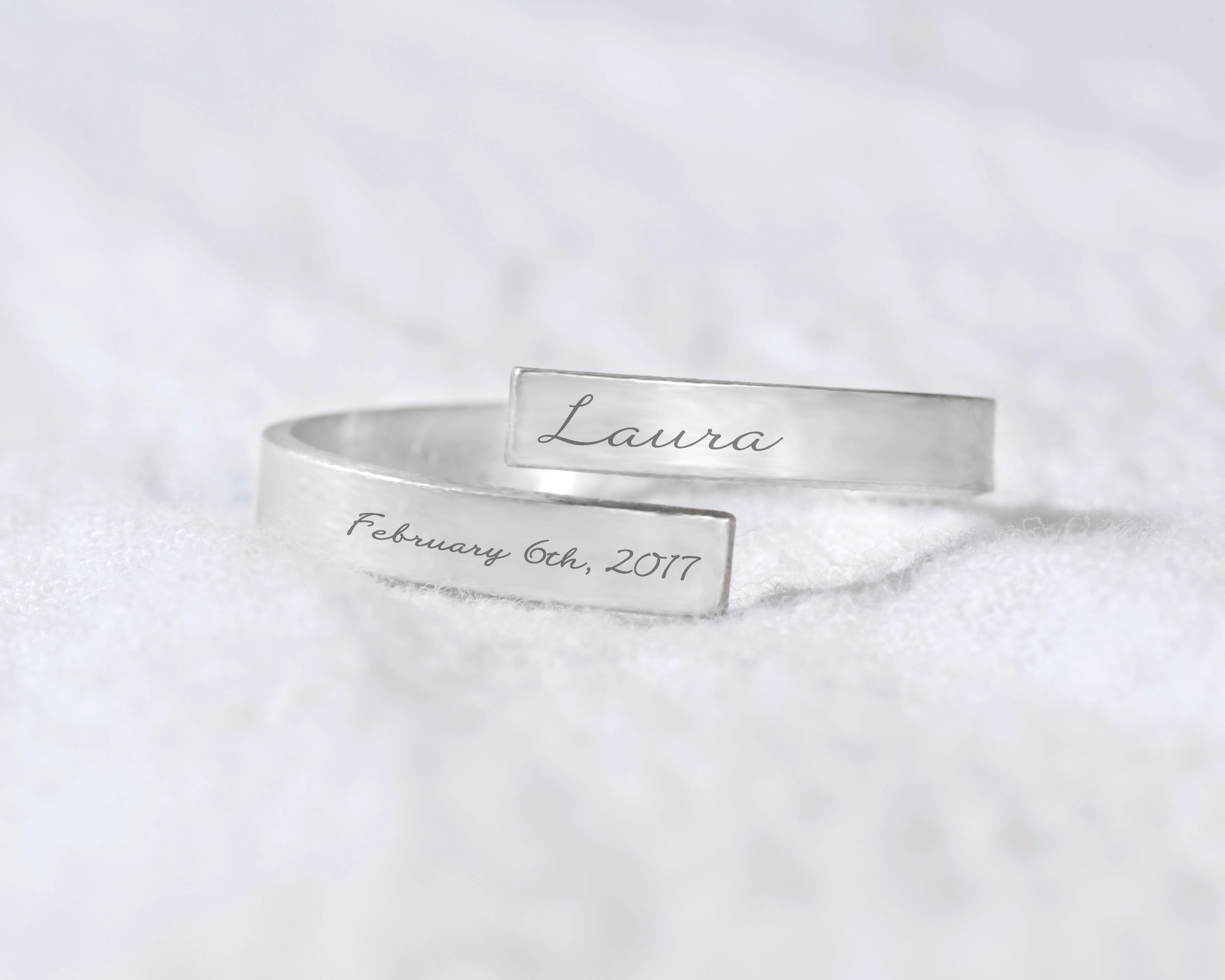 Name And Date Wrap Ring