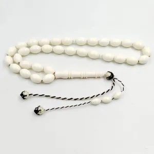 Natural Camel bone tasbih 33 prayer beads pure white Muslim misbaha arabic  level bracelet