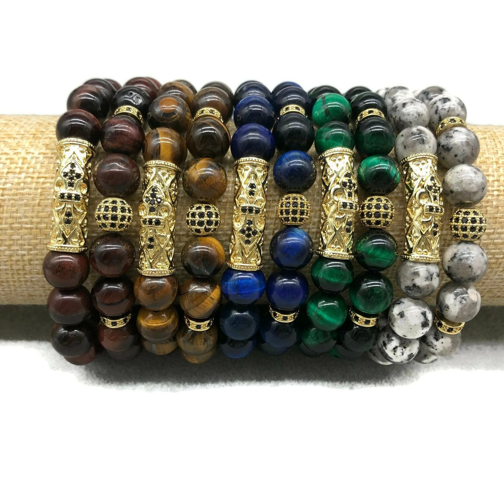 Natural Gemstone good luck reiki bracelets