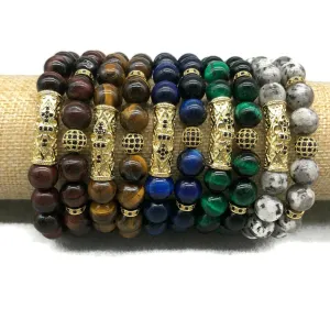 Natural Gemstone good luck reiki bracelets
