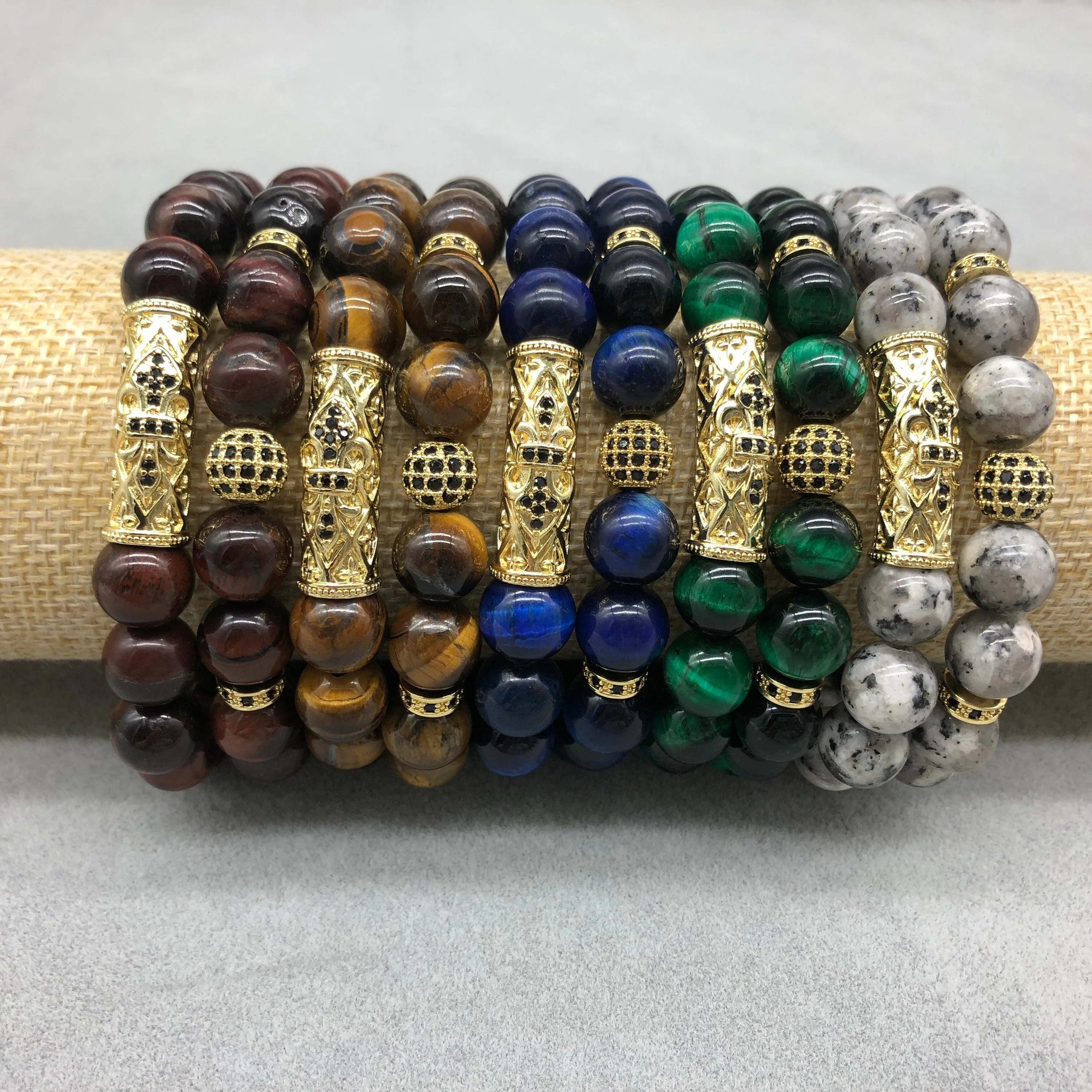 Natural Gemstone good luck reiki bracelets