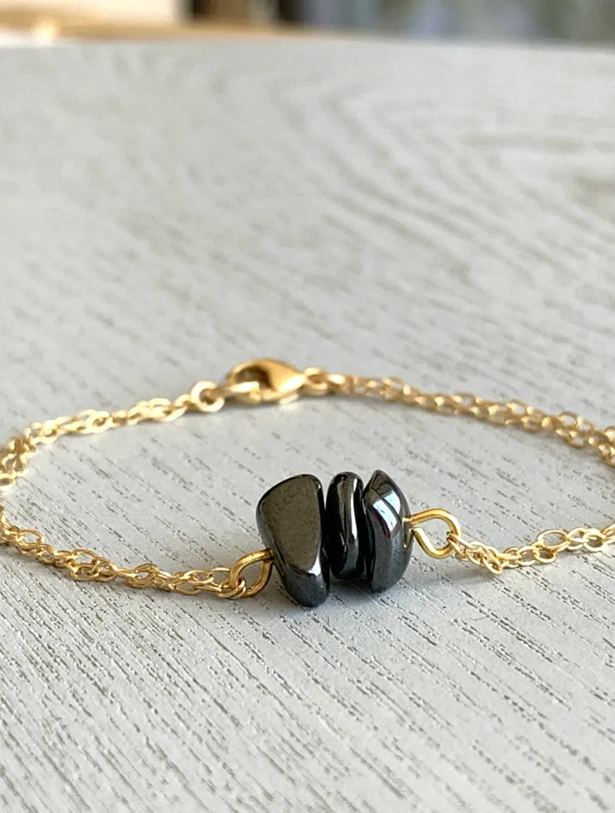 Natural Hematite Bracelet