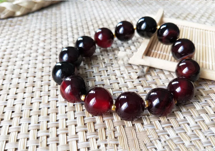 Natural Red Agate Chalcedony Bracelet