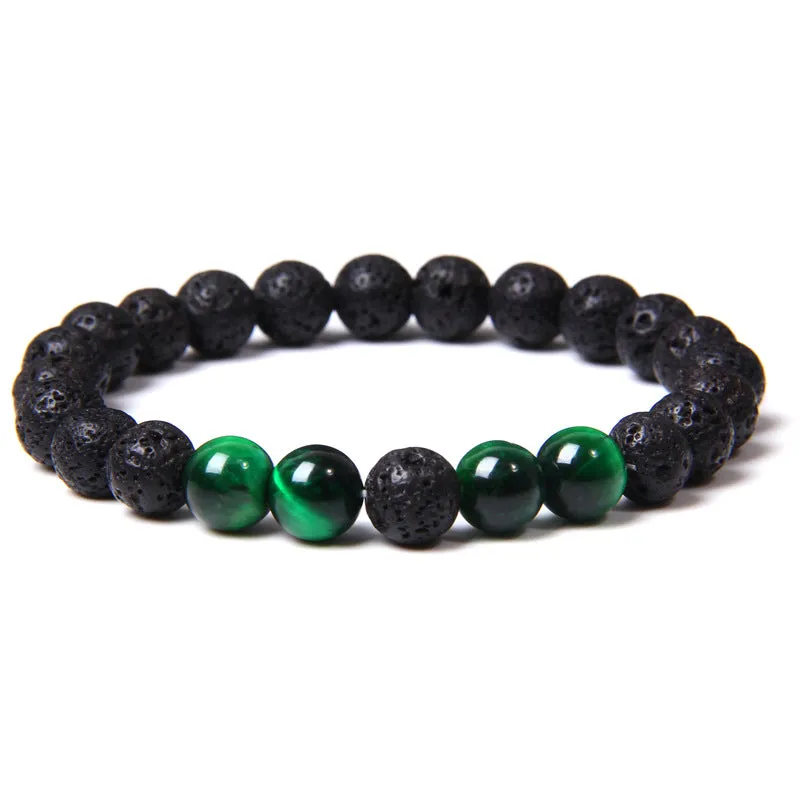 Natural Tiger Eye Stone Essential Oil Bracelet Women's Adjustable