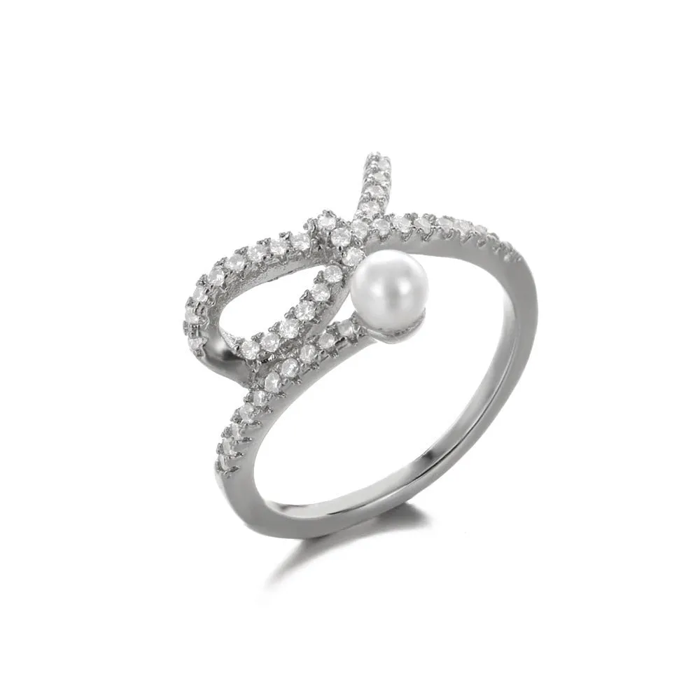 New Adjustable Women's Ring Wedding Engagement Golden Color Metal Ring