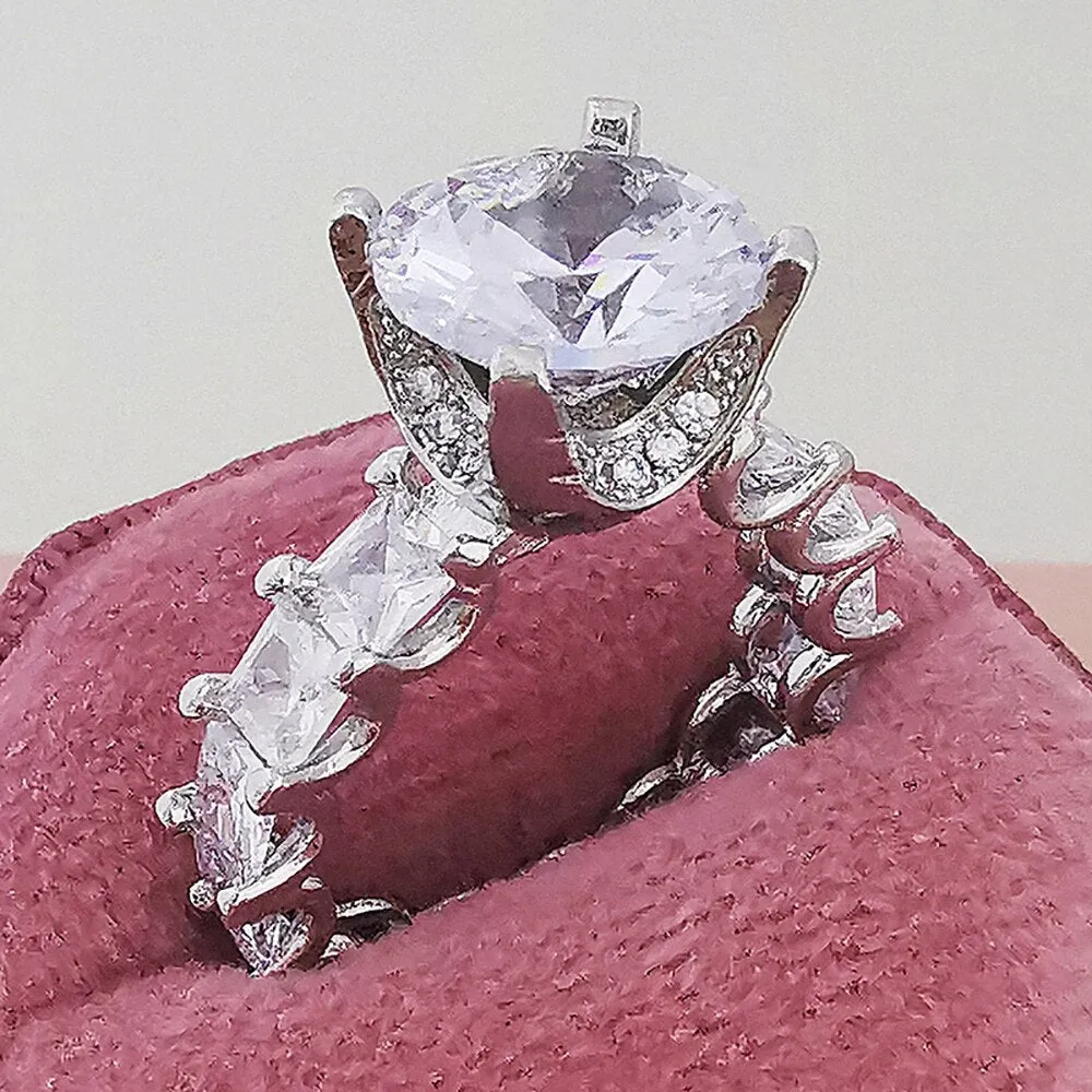 NEW ARRIVAL Design Fashion AAA  Quality Cubic Zirconia Diamonds Luxury Wedding Rings