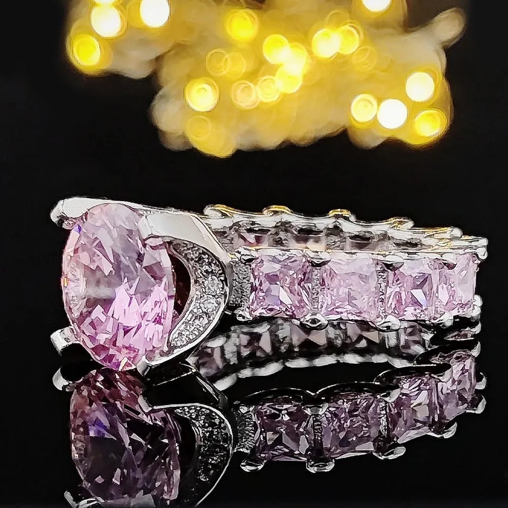 NEW ARRIVAL Design Fashion AAA  Quality Cubic Zirconia Diamonds Luxury Wedding Rings