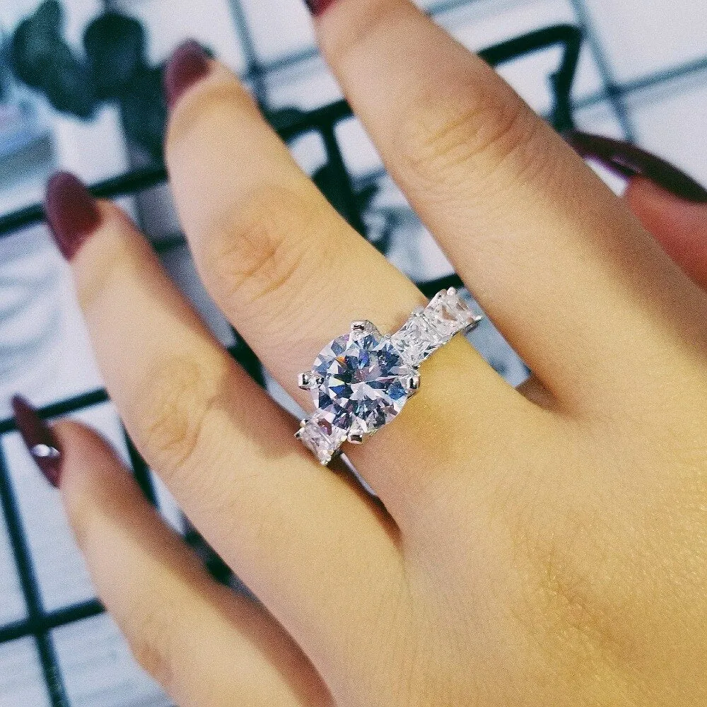NEW ARRIVAL Design Fashion AAA  Quality Cubic Zirconia Diamonds Luxury Wedding Rings