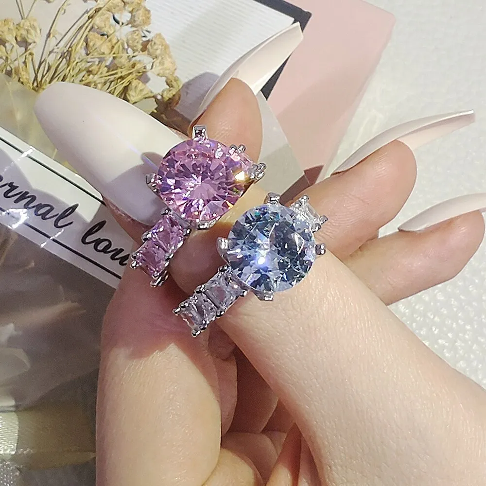 NEW ARRIVAL Design Fashion AAA  Quality Cubic Zirconia Diamonds Luxury Wedding Rings