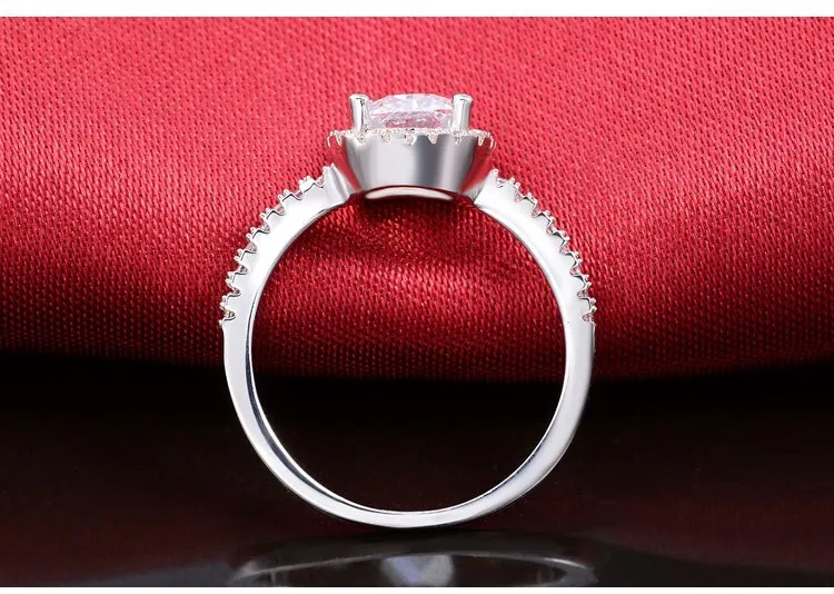 NEW ARRIVAL Original Design White Yellow Pink Colour AAA  Quality CZ Diamonds Engagement Rings