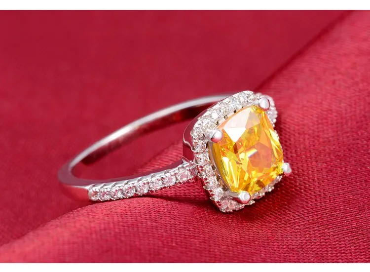 NEW ARRIVAL Original Design White Yellow Pink Colour AAA  Quality CZ Diamonds Engagement Rings