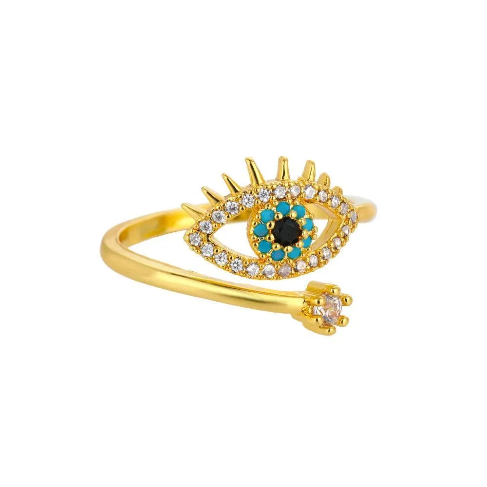 New Fashion Trand Square Quality Zircon Adjustable Stainless Steel Rings For Girls, Women Aesthetic Jewellery