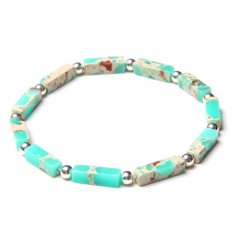 New Natural Rectangular Bead Bracelet