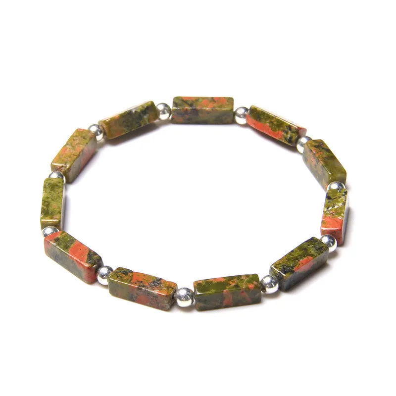 New Natural Rectangular Bead Bracelet