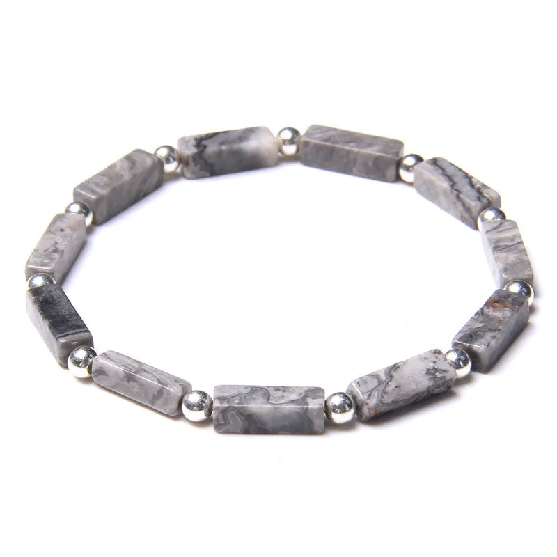 New Natural Rectangular Bead Bracelet