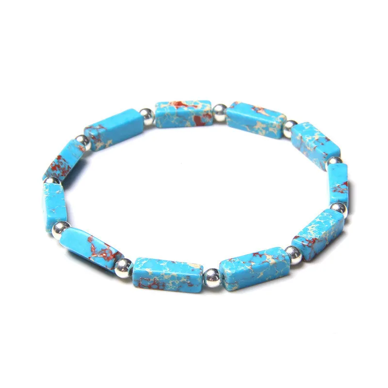 New Natural Rectangular Bead Bracelet
