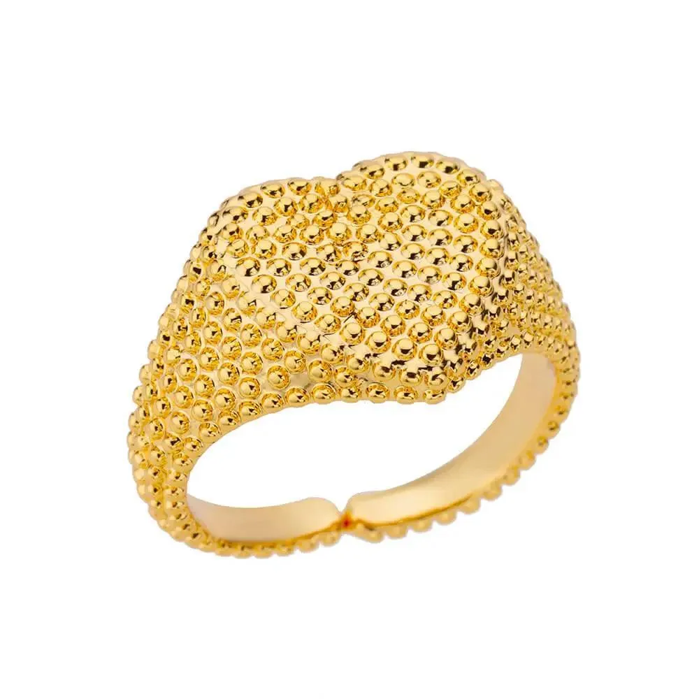 New Trend Irregular Square Stainless Steel Gold Plated Opening Quality Zircon Rings For Girls,Women Fashion Jewellery