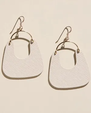 Nora Earrings - Vanilla Shimmer/Gold
