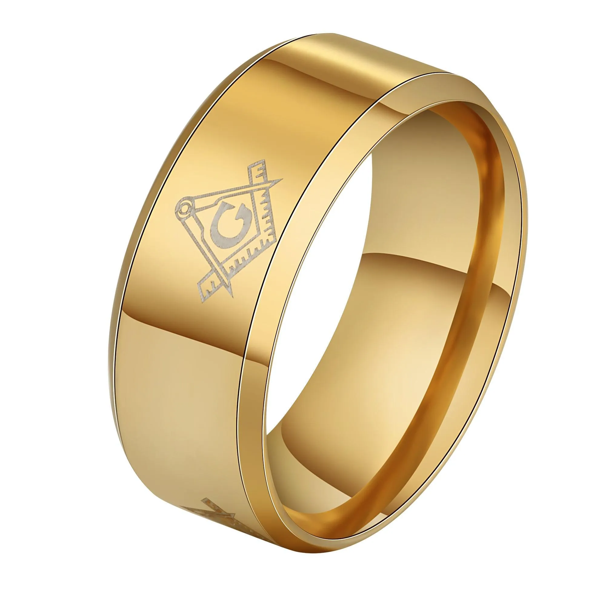 OFFER OF THE MONTH - Vintage Gold Silver Black Freemason Signet Rings