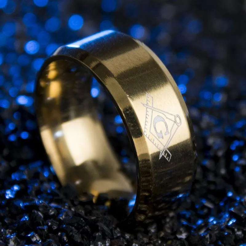 OFFER OF THE MONTH - Vintage Gold Silver Black Freemason Signet Rings