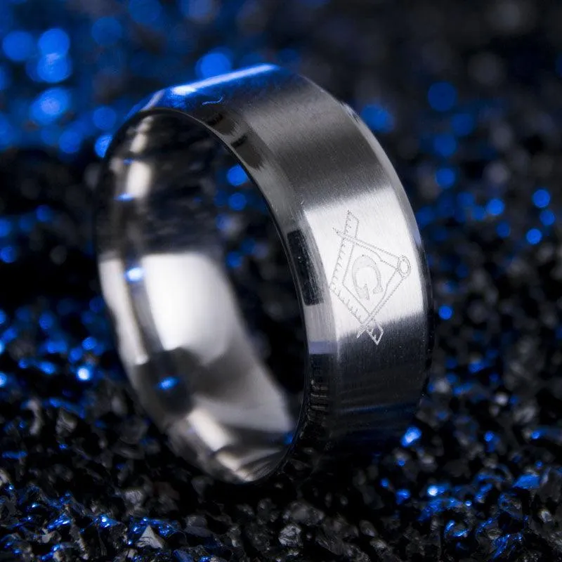 OFFER OF THE MONTH - Vintage Gold Silver Black Freemason Signet Rings