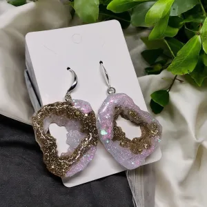 Opal Geode Earrings