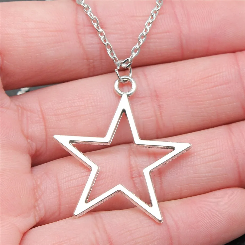 Open Star Pendant Necklace