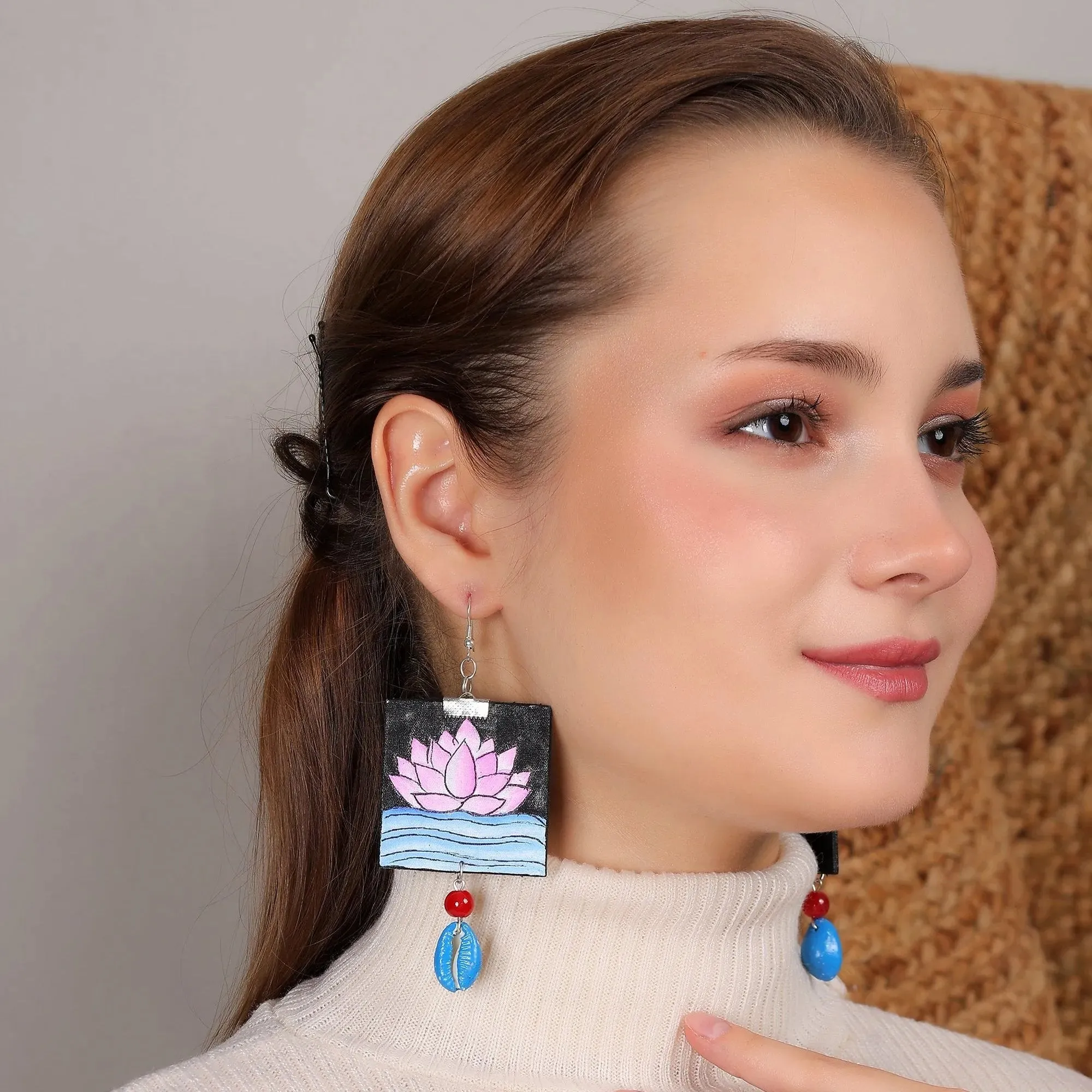 Padmavati Classic Multi Color Hand Painted (Earring) HP-ER-266