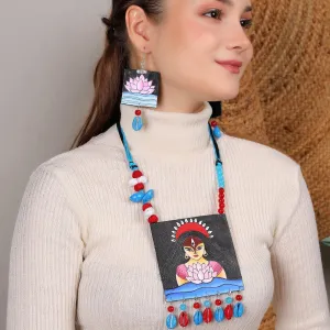 Padmavati Classic Multi Color Hand Painted (Necklace Set) HP-NP-201