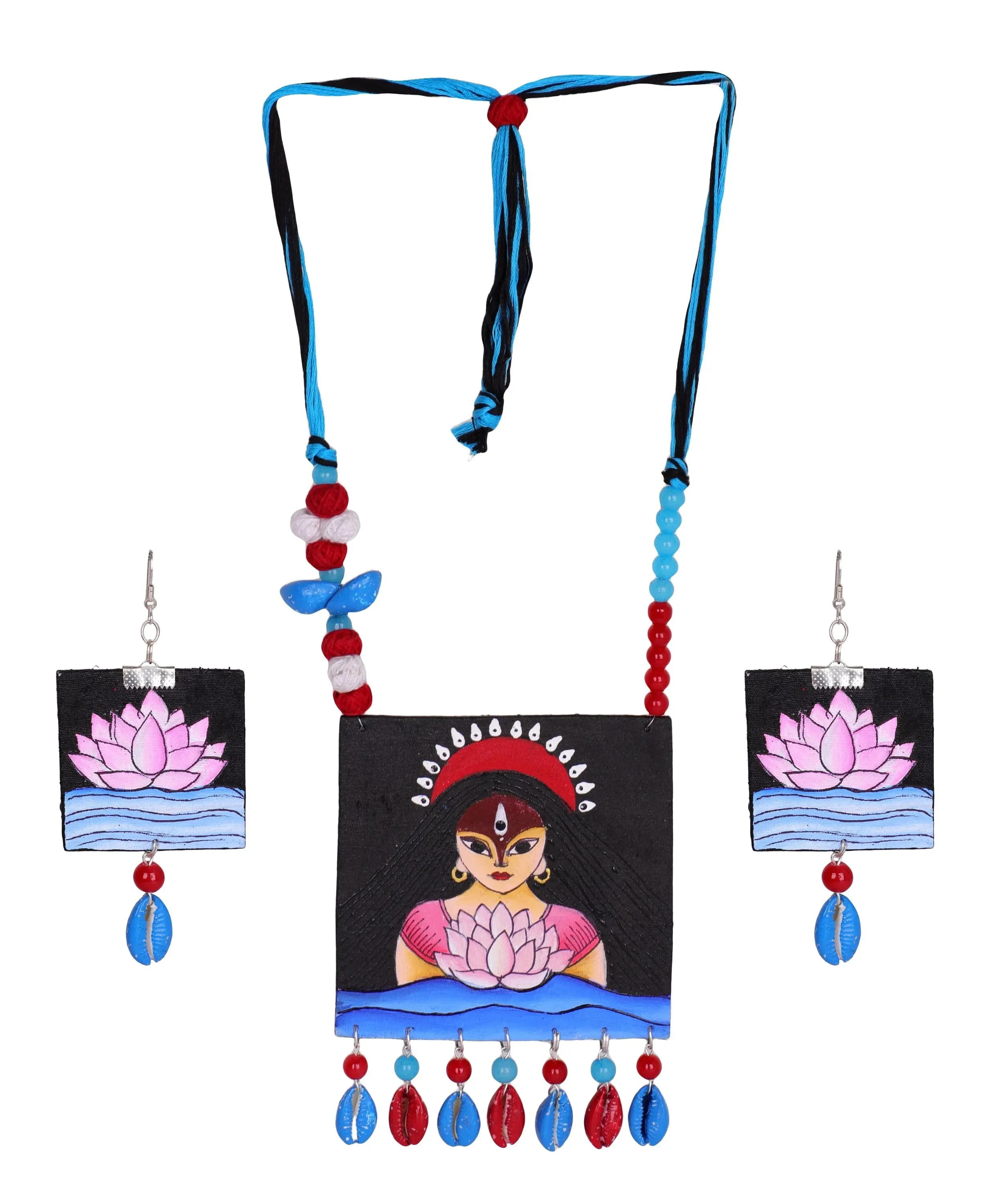 Padmavati Classic Multi Color Hand Painted (Necklace Set) HP-NP-201