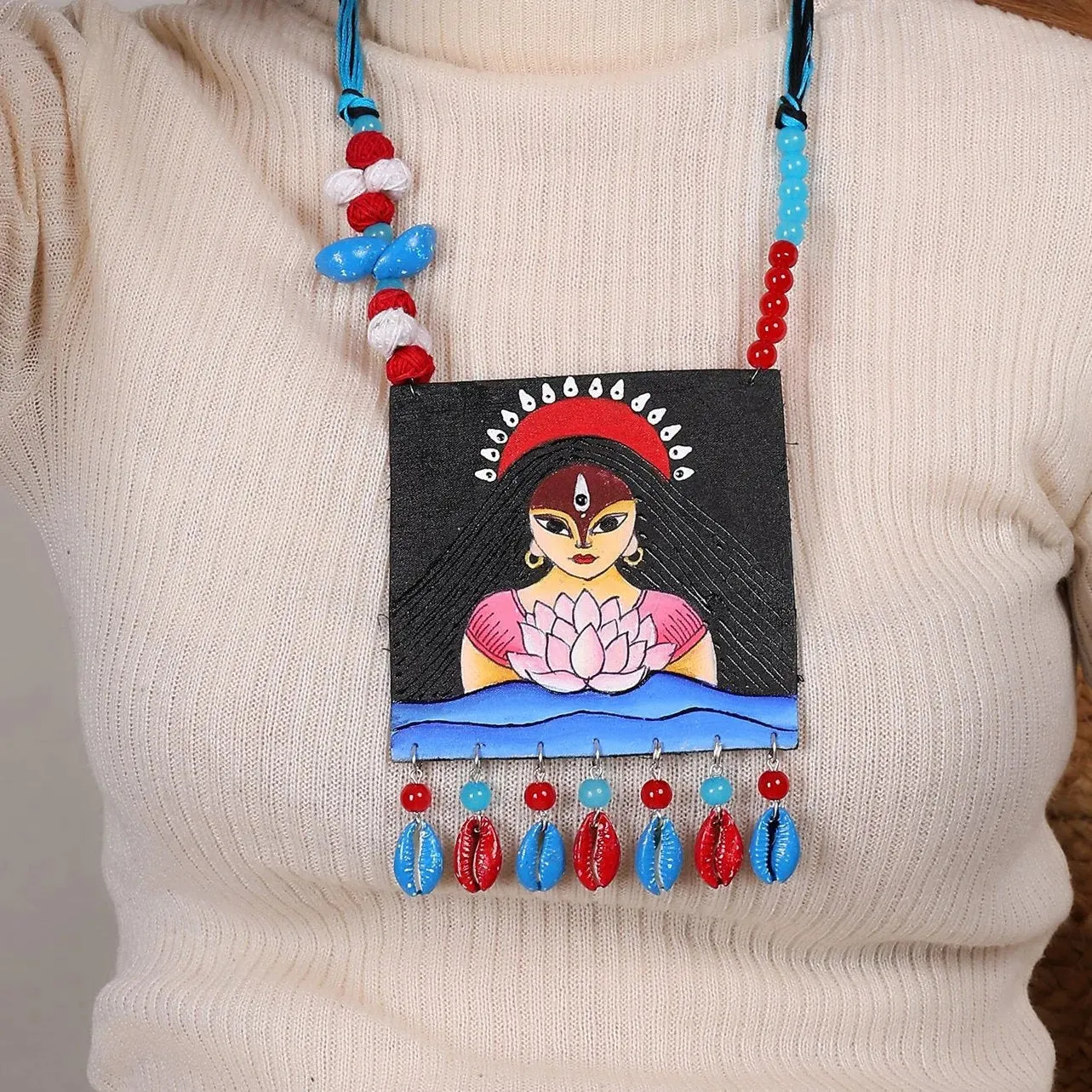 Padmavati Classic Multi Color Hand Painted (Necklace Set) HP-NP-201