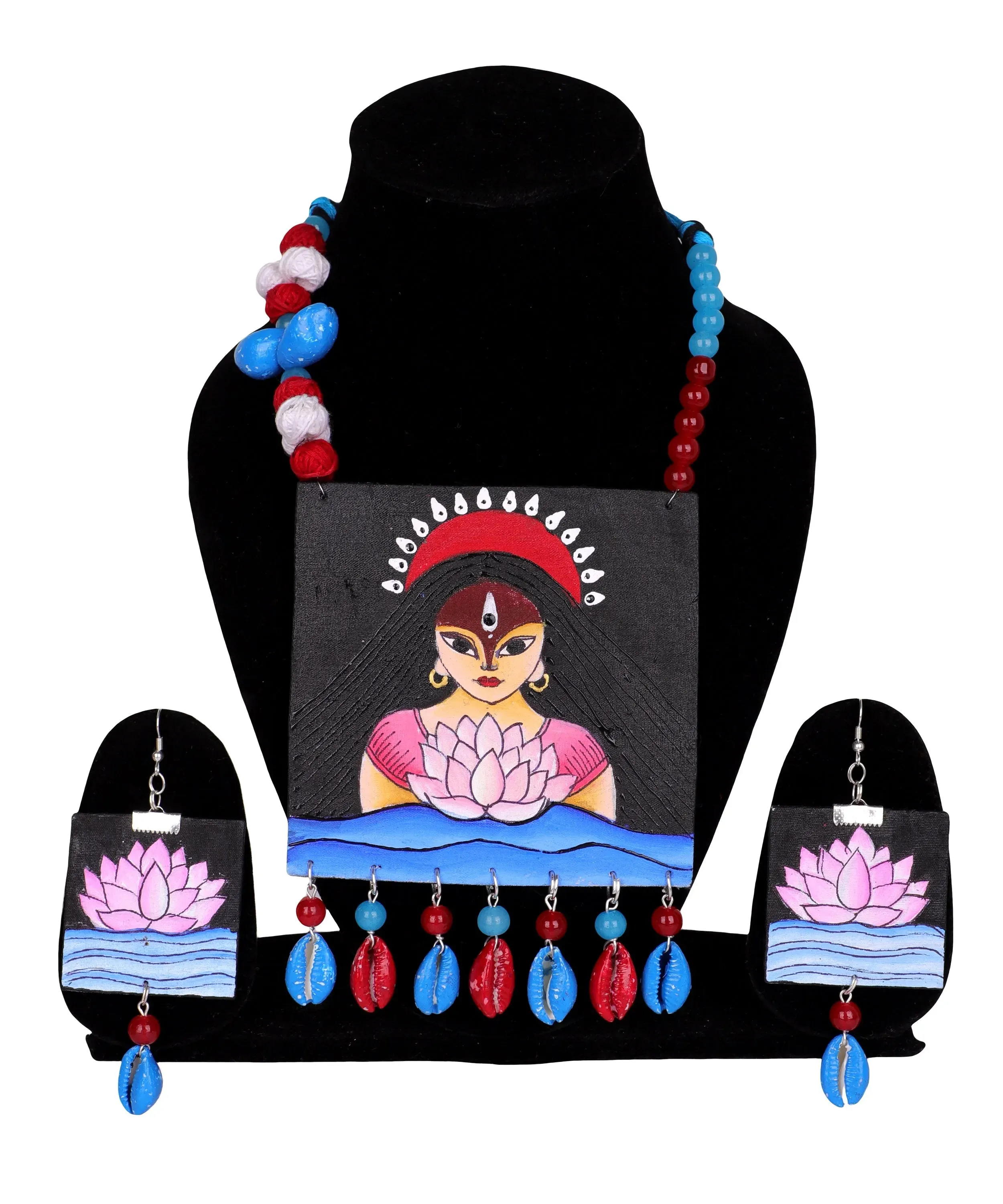 Padmavati Classic Multi Color Hand Painted (Necklace Set) HP-NP-201