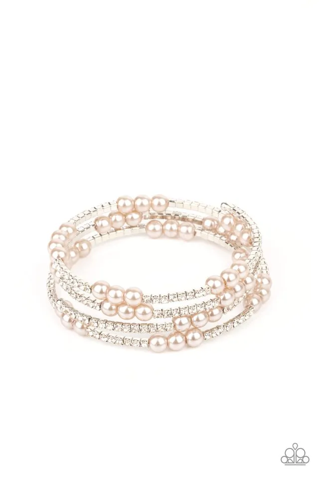 Paparazzi Bracelet ~ Hollywood Hospitality - Brown