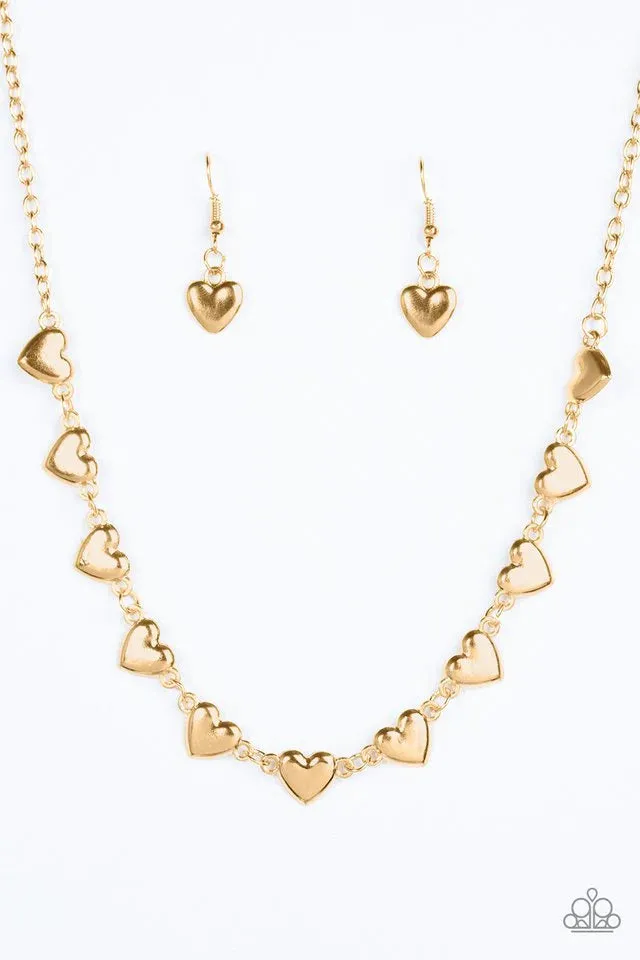 Paparazzi Necklace ~ If My Heart Had Wings - Gold