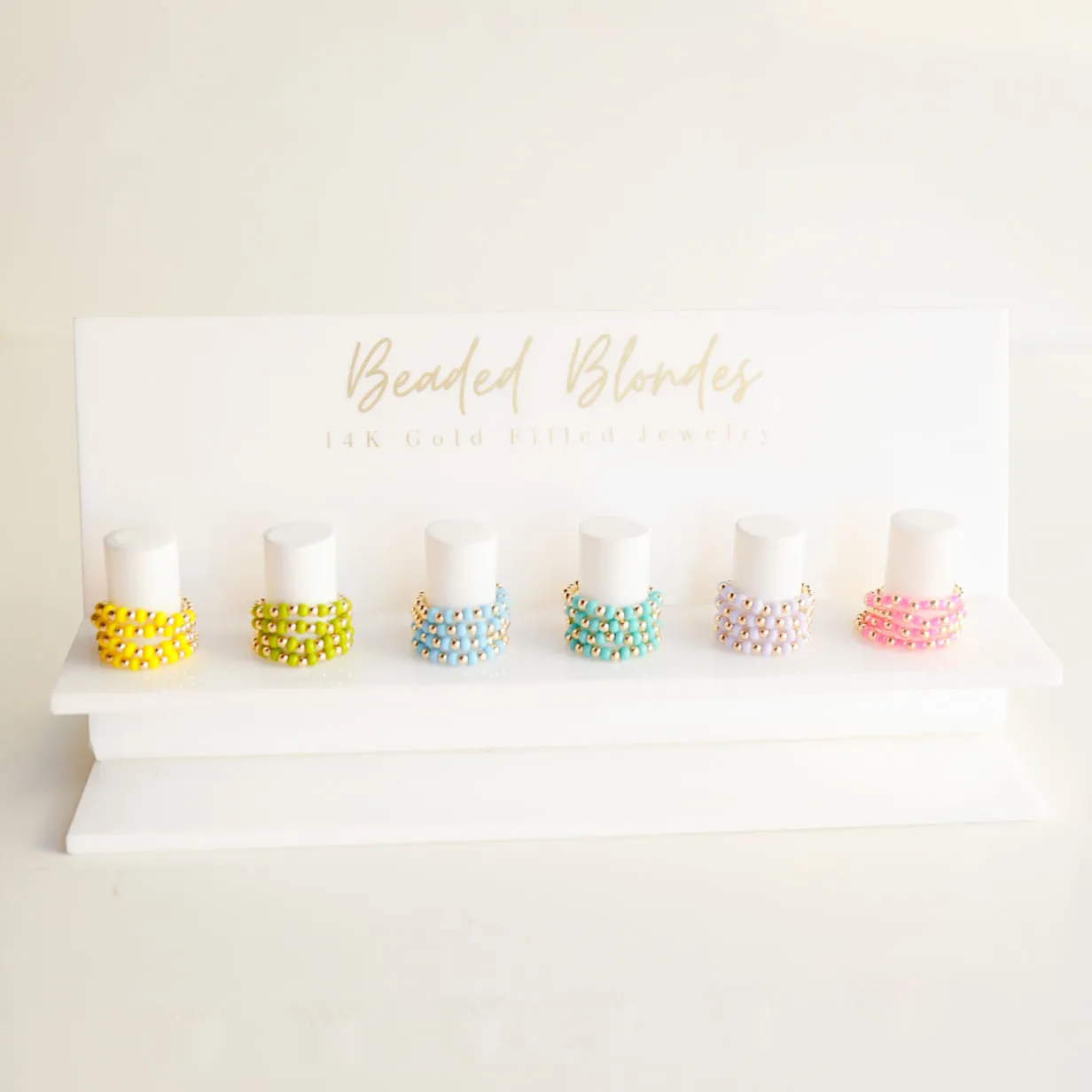 Pastel Poppi Rings