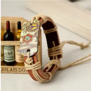 Peace Leather Bracelets