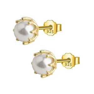 Pearl plug stud earrings Elegant - 1 Pc