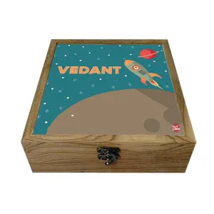 Personalised Jewellery Box With Name for Boy - Space