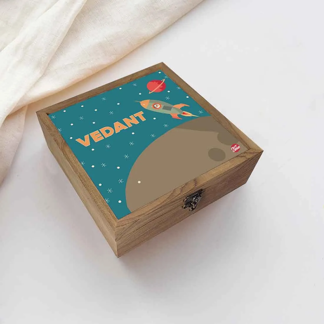Personalised Jewellery Box With Name for Boy - Space